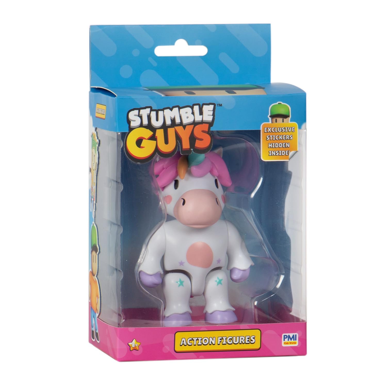 BANDAI - Stumble Guys - Sprinkles - 11cm Figure with Stickers - Articulated Character - Stumble Guys Video Game Figurine - PMS6010C - Image 4