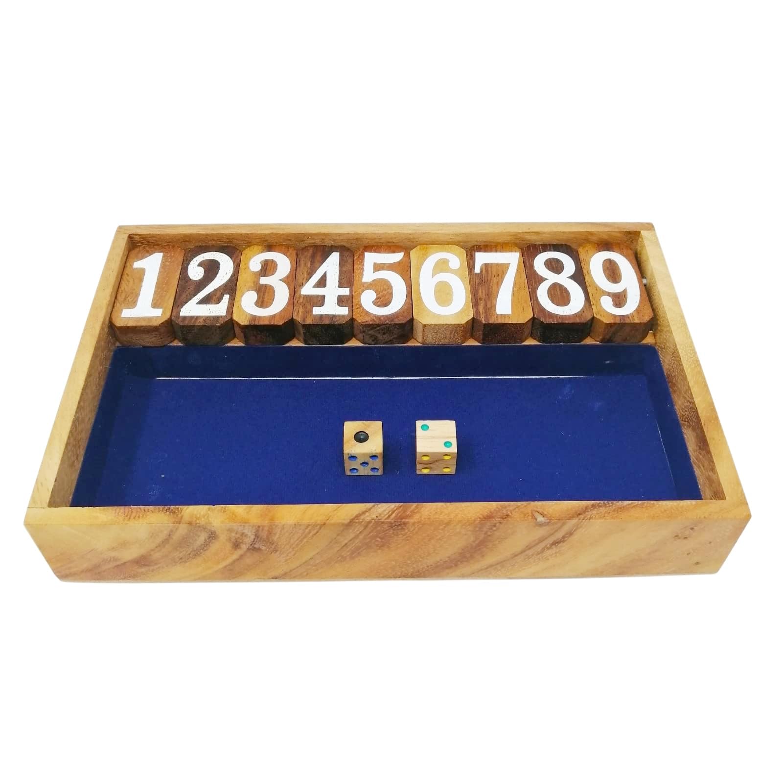 ジャックポット ダイス ボードゲーム サイコロ Jackpot Dice Game (ブルー, 23cmx15cmx4cm)