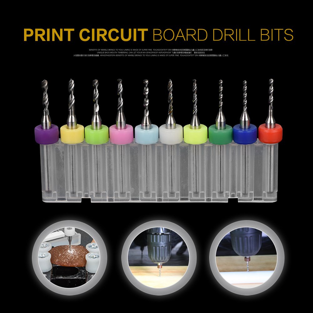 10 Pz/set Circuito Stampato PCB Carburo Mini Punte Micro Trapano CNC PM - Foto 4