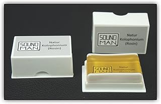 2 x Colophane Soundman® pour Violine/Viole/Violoncelle/Contrebasse - Arcanson/Rosin (2 x Taille"L")