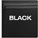 Globe-Weis Pendaflex 13-Pocket Fabric/Poly Expanding Zip File, A-Z, Monthly & Blank Adhesive Labels, Letter Size, Black Fabric Cover, Poly Dividers (84087BLK)