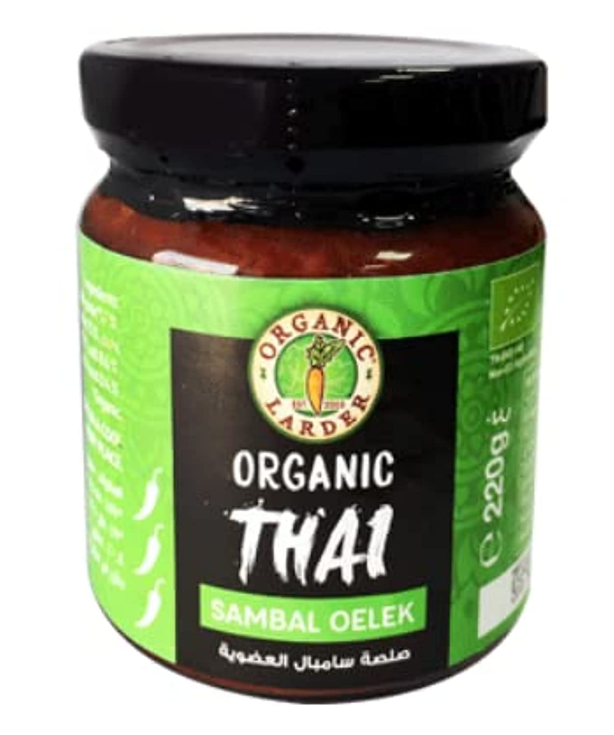 ORGANIC LARDER ORGANIC SAMBAL OELEK 220G