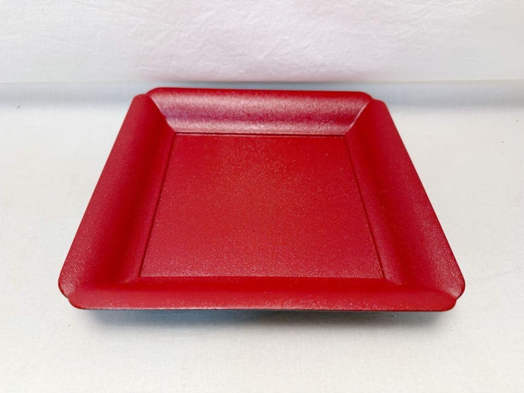 茶道具 塗師 宗明作 木製 朱叩塗 裏青漆 若狭盆 干菓子器 共箱Yahoo