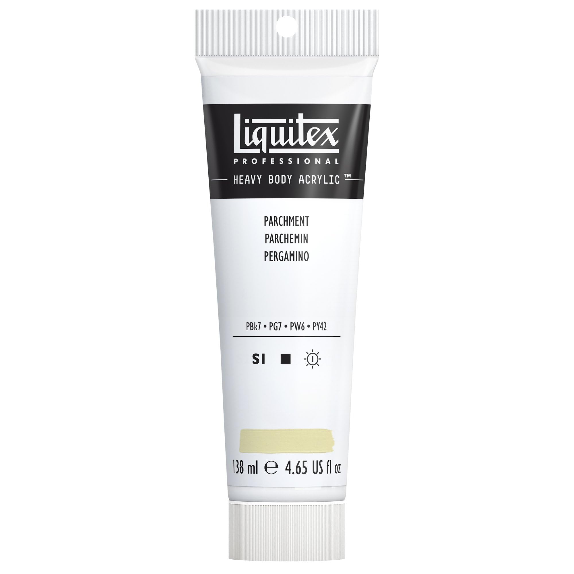Liquitex 1047436 Professional Heavy Body Acrylfarbe in Künstlerqualität mit ausgezeichneter Lichtechtheit in buttriger Konsistenz, 138ml - Pergament