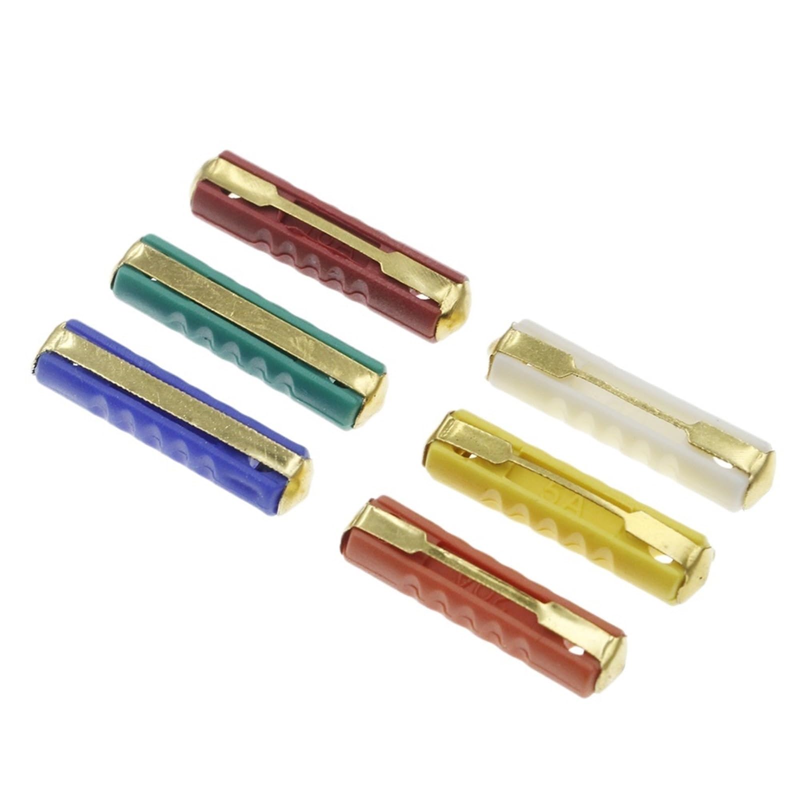 Fusibili for auto europei da 100 pezzi, 5/8/10/16/30 AMP, 6 mm, lama for auto continentale, in bachelite, fusibile for auto in ceramica classica.(20A)
