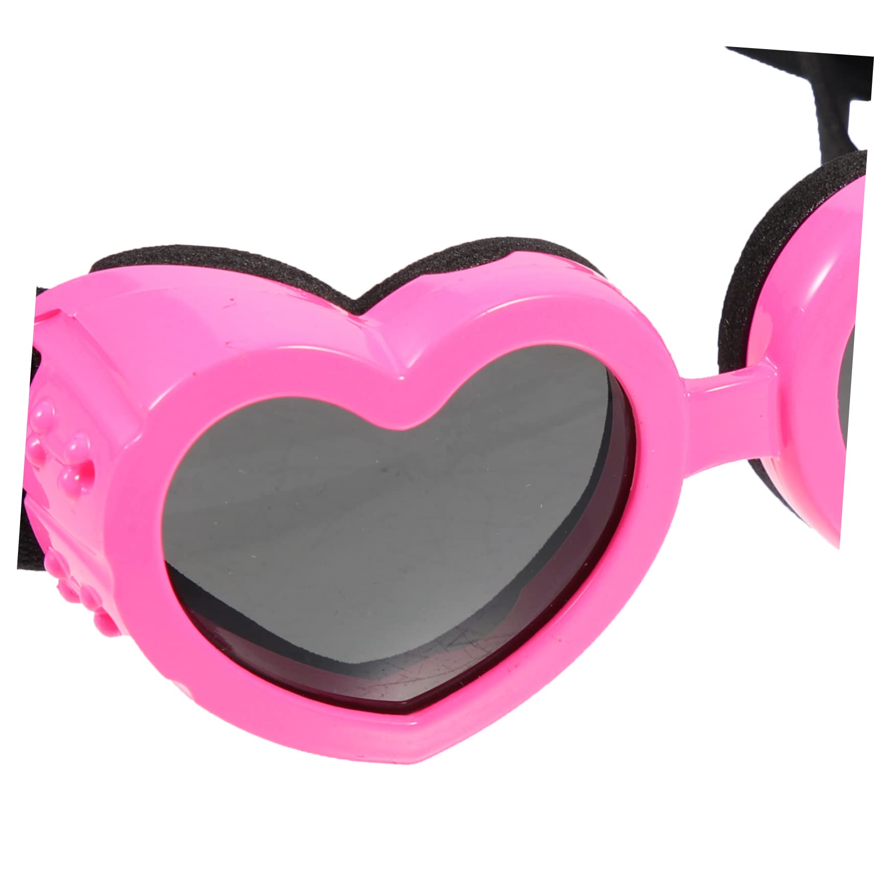 BESPORTBLE 4 Pz Occhiali Per Animali Domestici Pieghevole Cagnolino Occhiali Protettivi Da Sole Pieghevoli Per Cani a Cuore Da Sole Uv Pc Impermeabile Rosa