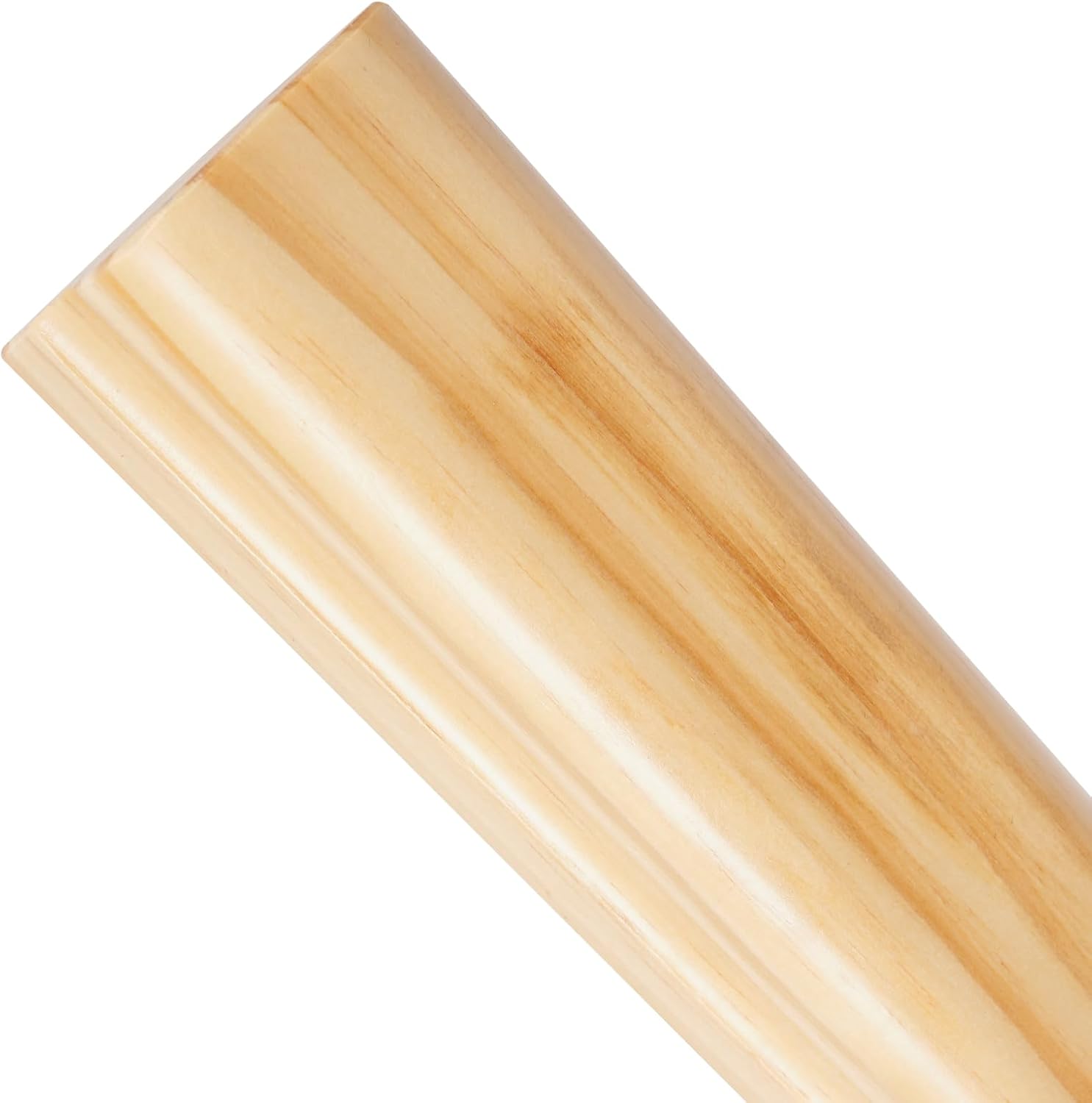 7FT Pine Wood Stair Handrail, 330.69lb Capacity, Anti-Slip, Natural Wood, Wall-Mounted with 3 Brackets, for Indoor Stairs, Lofts