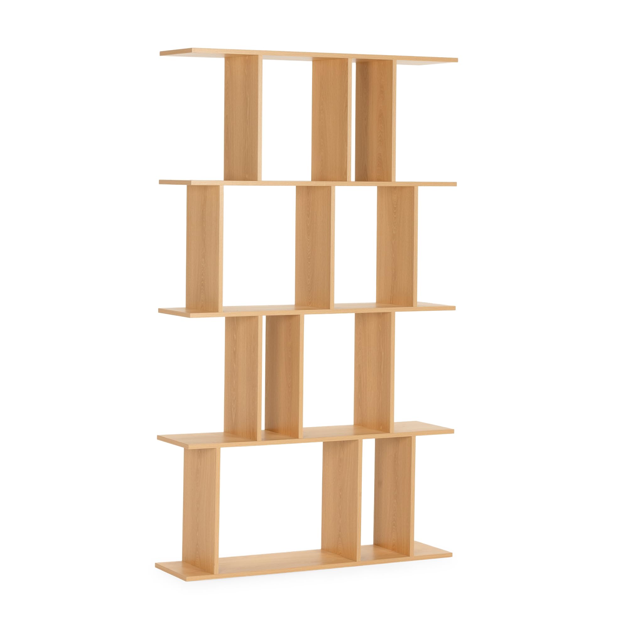 HOMN LIVING Estantería Niko 8 Huecos Color Roble, para Salón, Comedor o Despacho, 98 cm (Ancho) 25 cm (Profundo) 168 cm (Altura)