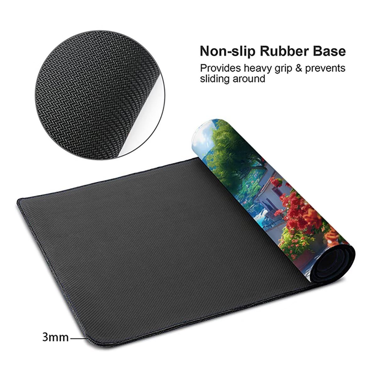 Tappetino per Mouse Gaming XXL 1200x600x3mm– Ufficio Mousepad Grande – Migliora la Velocità e la Precisione Tenuta Stabile Sottomano per Ufficio e Casa Accessori Scrivania Animale PjY14291 N-U
