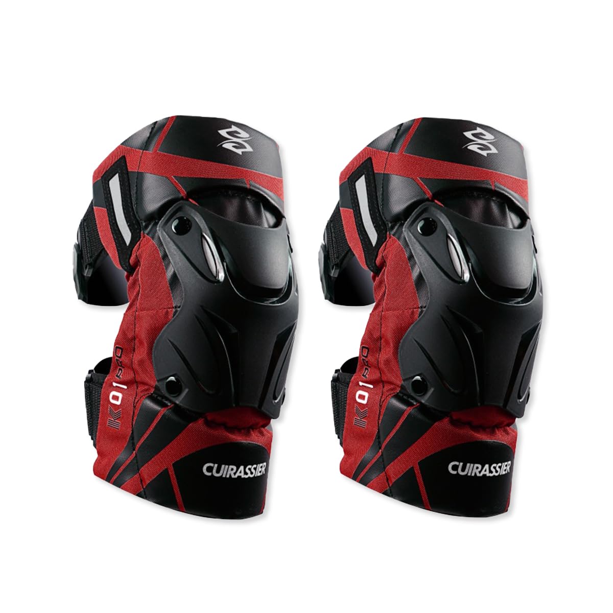 2 Piezas de Rodilleras de Moto,Rodilleras Moto,Rodilleras MTB con Carcasa Resistente y Acolchado Suave,Rodilleras Motocross Ajustables para 40 a 90 KG
