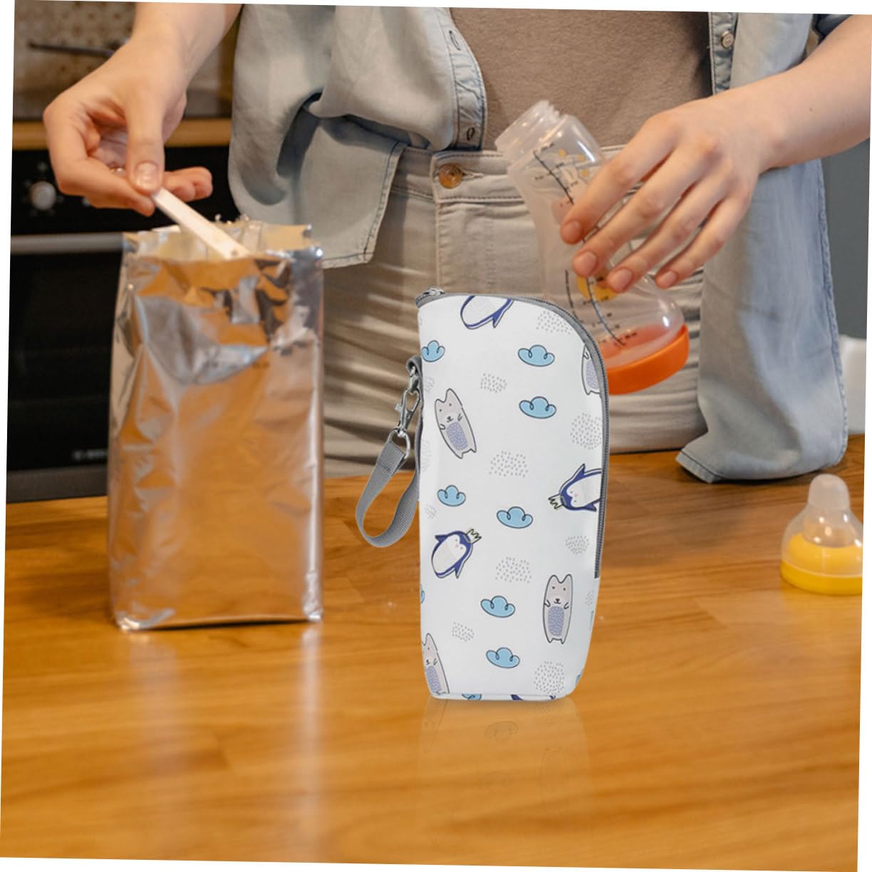 ibasenice 6piezas Bolsas Aislantes para Botellas De Leche Bolsa De Almacenamiento para Biberones Material Oxford Resistente para Mamás Movimiento