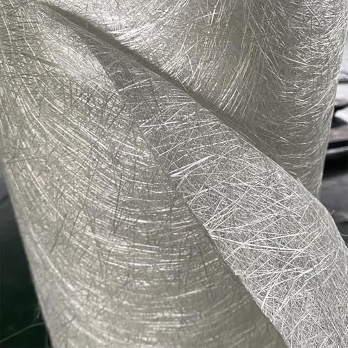 GQZJY Estera De Fibra De Vidrio De Hebras Cortadas, Reforzada con Tela Rollo De Estera De Fibra De Vidrio De Rápida Infiltración para Construcción De Barcos Equipos De Baño(Size:1x5m/150g)