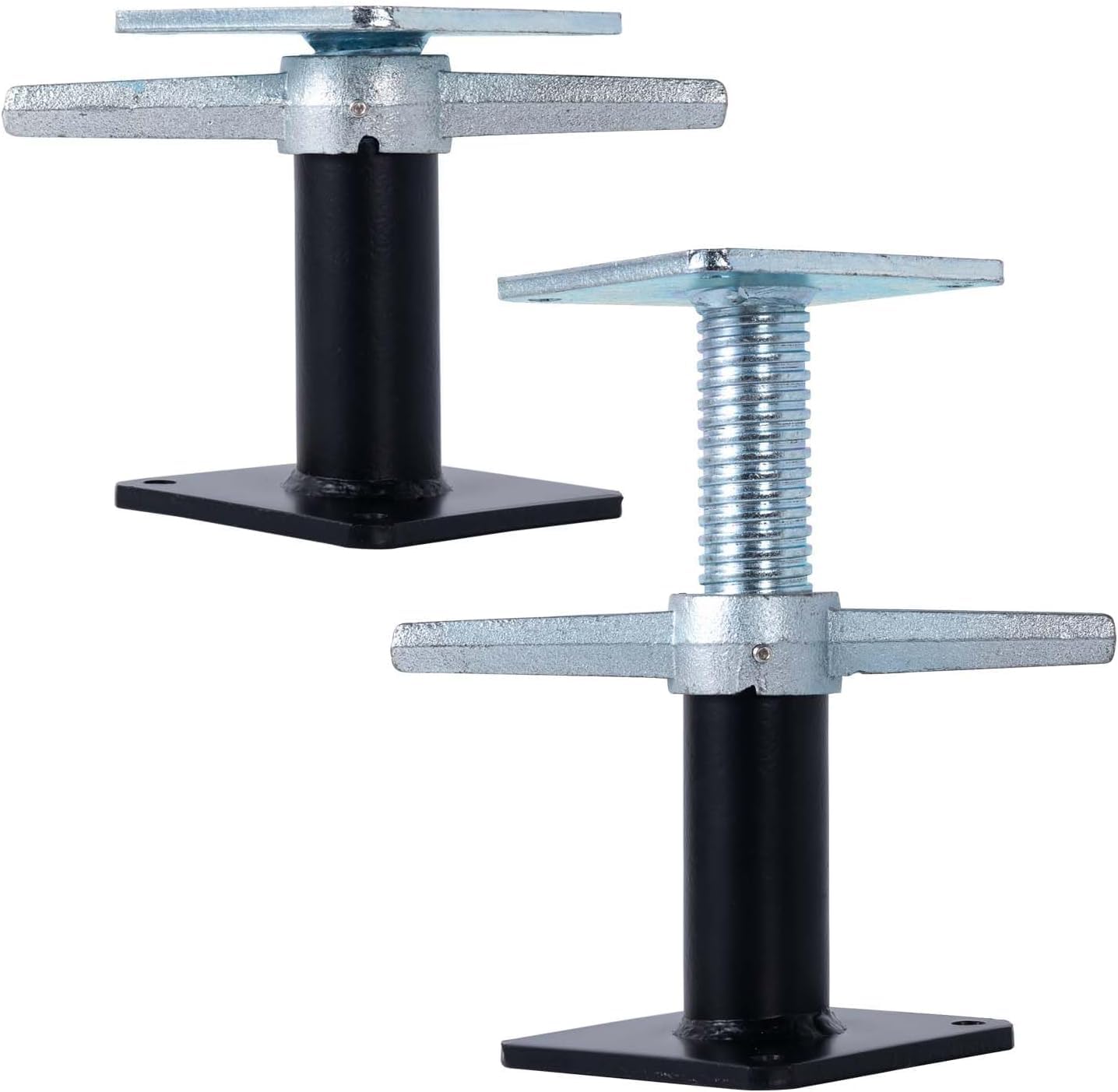 2 Stück 16.5-25.4cm pfostenstütze höhenverstellbar für Hub- und Stützbalken, Tragfähigkeit: 10.000 lb