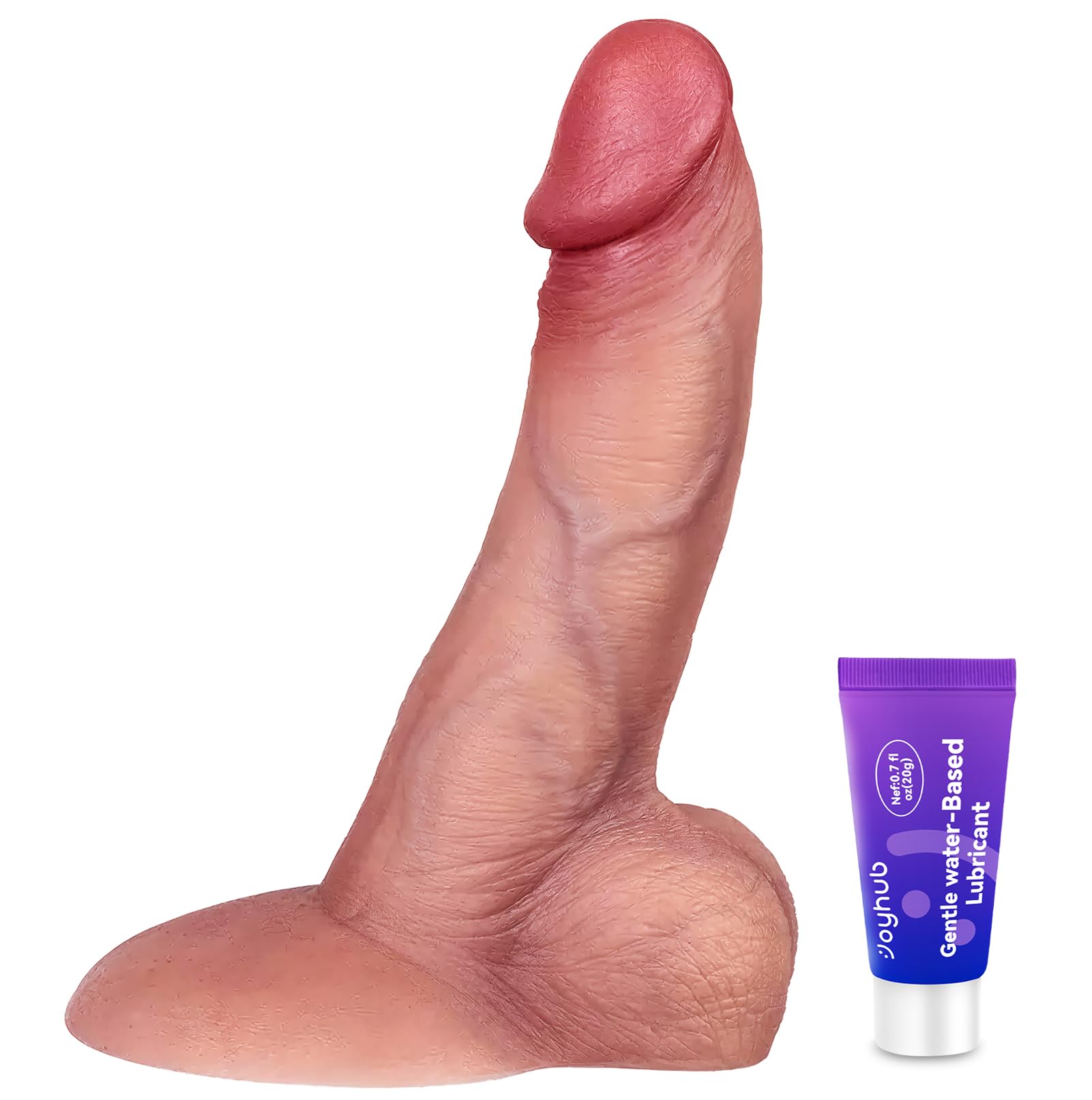 Coocfan Silicone 7.1" Dildo Sex Toys with Large Suction Cup,Sex Grinders