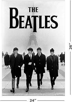 Amazon.co.jp: ビートルズ 音楽ポスター (パリ/エッフェル塔) (サイズ