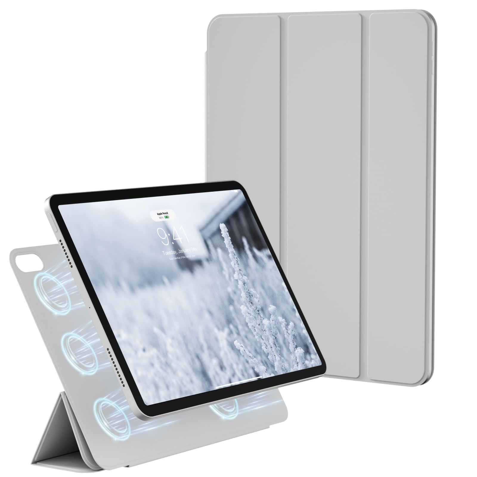 Amazon.com: KenKe Light Magnetic Trifold Stand Case for IPad A16