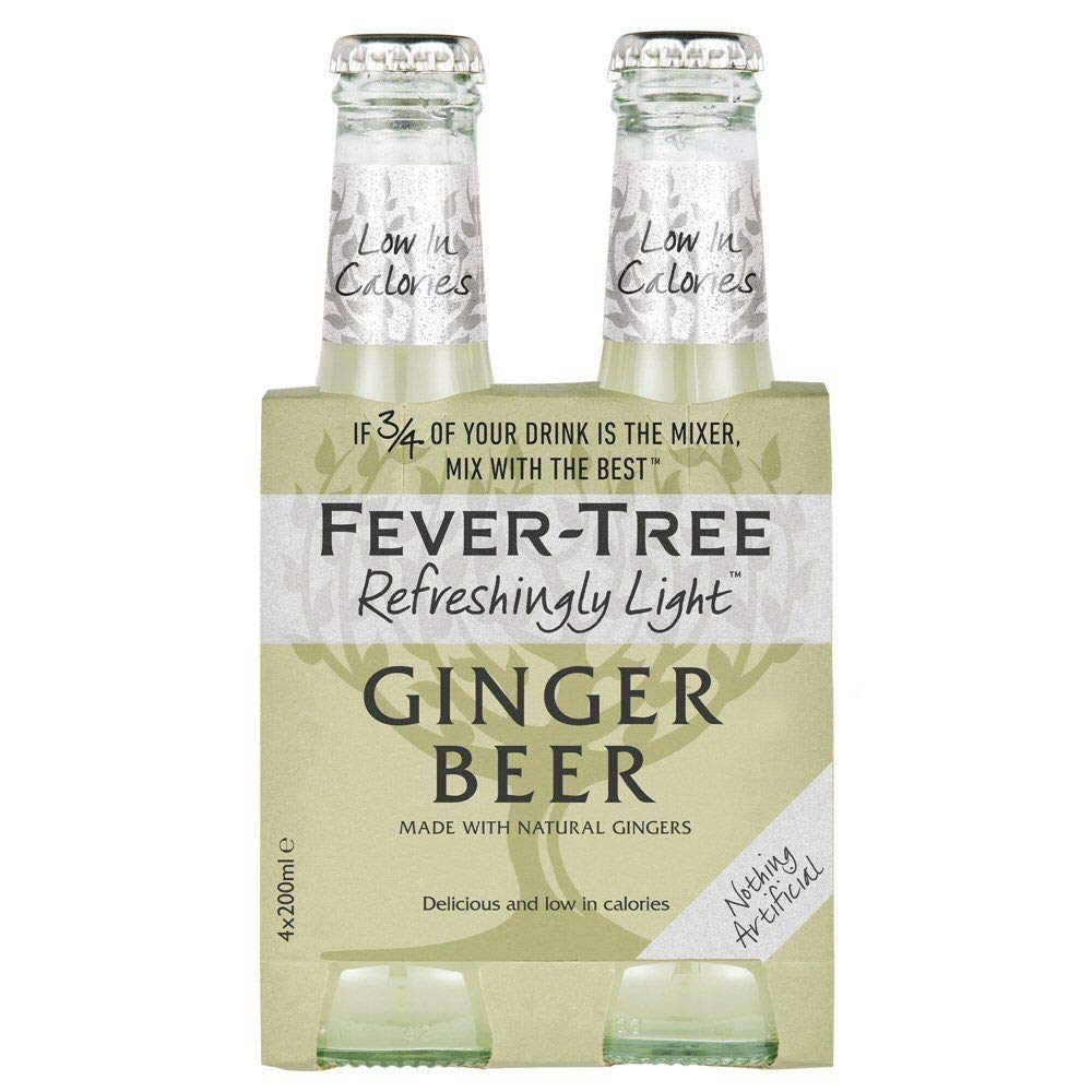 Fever Tree – Erfrischend helles Ingwer-Bier, 200 ml, Glasflasche (12 Stück)