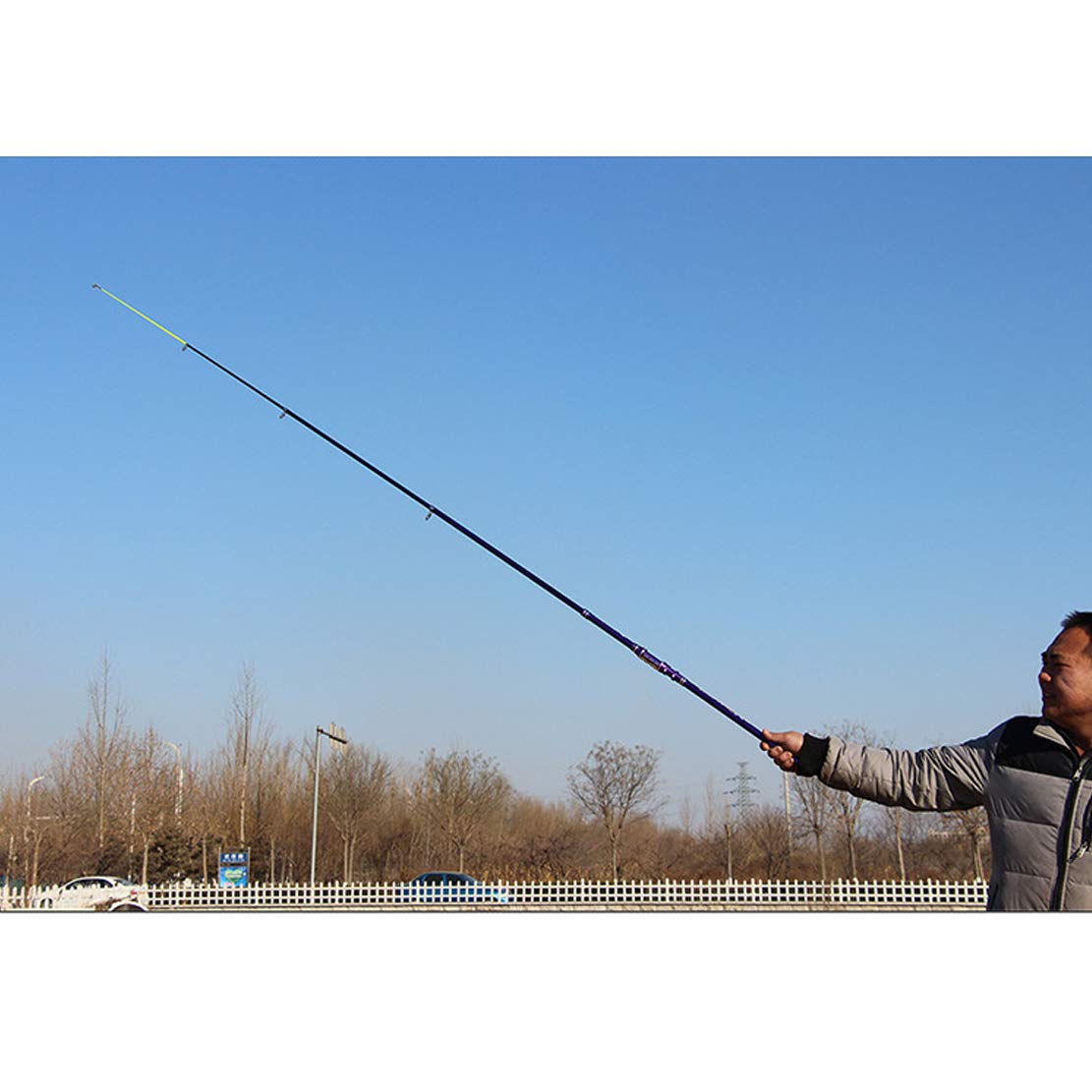 Produktbild von Teleskopruten Für Angelsport HIOD Kohlefaser Teleskop Angelrute Pole 3.6-5.4M Spinnrute Mit Angel Rutte