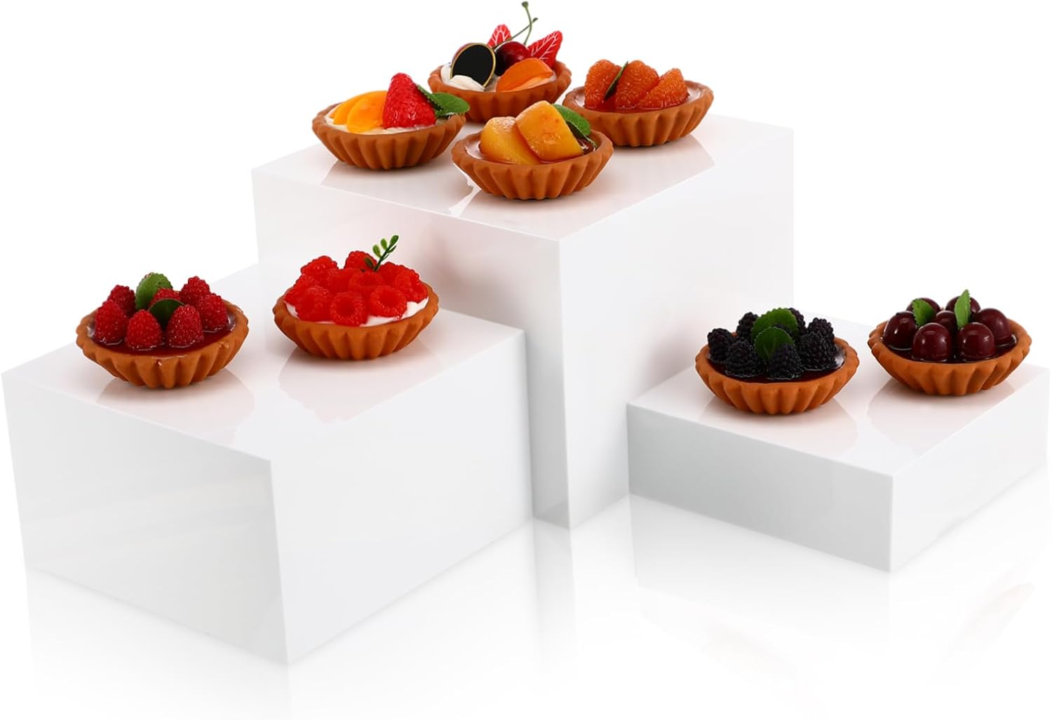 ABOOFAN 1set Buffet Food Risers Display Stands for Desserts and Catering Easy to Clean Sturdy and Stable for Parties and Events