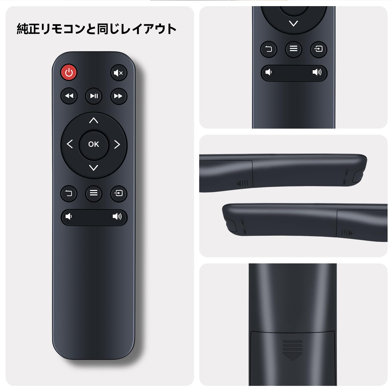 グレー プロジェクター本体 リモコン付き Amazon | プロジェクターリモコン for pericat 小型プロジェクター K12