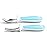 Munchkin Raise Toddler Fork and Spoon Utensil Set, Rest Keeps Tip Off Table, BPA Free, 6 Pack, Blue