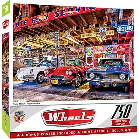 MasterPieces 750 Piece Jigsaw Puzzle For Adults and Family - Triple Threat - 18"x24" Cover