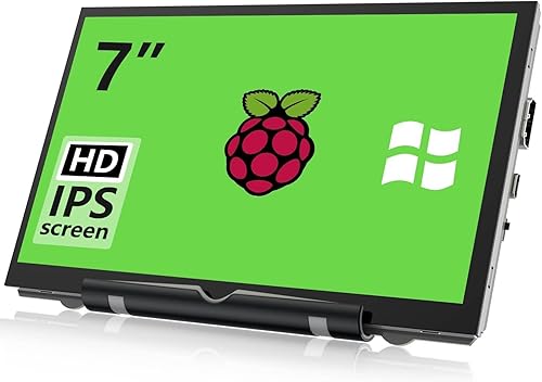 Pantalla Raspberry Pi, monitor portátil de 7 pulgadas, pantalla externa 800 x 480 IPS, pequeño monitor HDMI para Raspberry Pi 400432ZeroBB+ Jetson