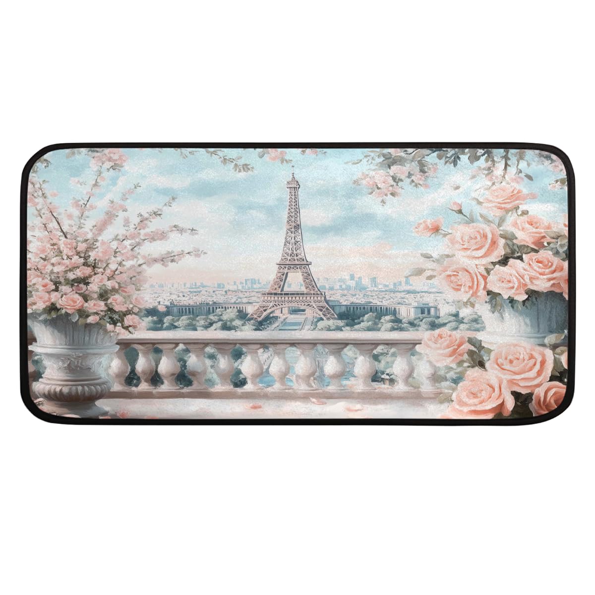 Tapis de cuisine doux 99 x 51 cm, tapis de sol anti-fatigue maison