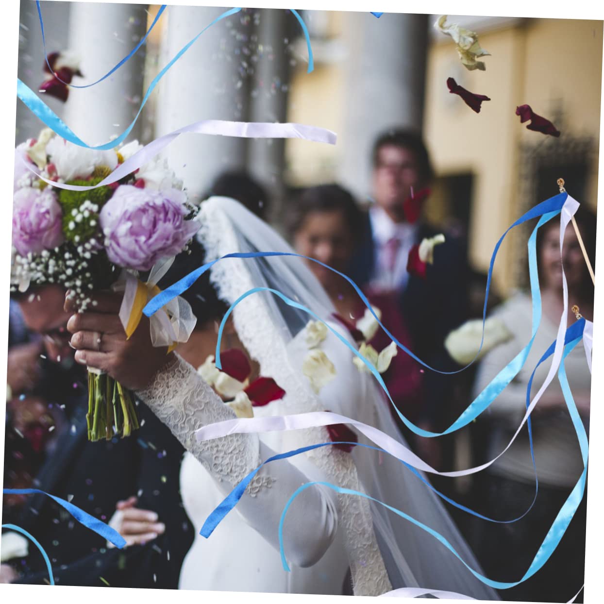 Abaodam 30stücke Hochzeitsfeenstäbe Mit Glocken Teiliges Bunte Hochzeitsribbons Für Zeremonien Partys Und Feiern Für Europäische Hochzeiten Und Feierlichkeiten