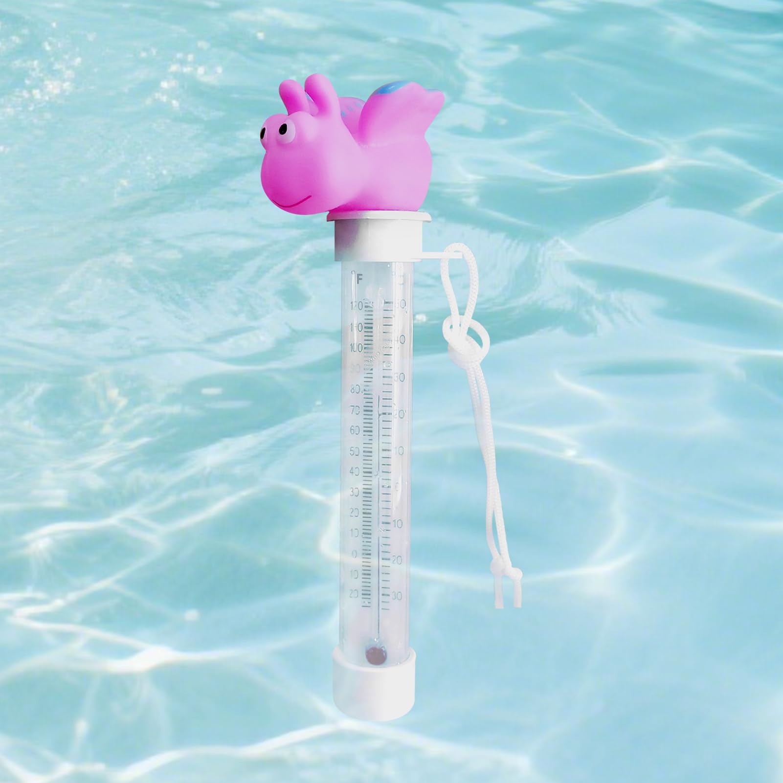 Misuratore per vasca idromassaggio - Cartoni animati Misuratore di temperatura galleggiante per vasca da bagno - Sensore di temperatura impermeabile per acquario Vasca da bagno Lago Spa da interno