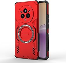 Custodia Armatura Magnetica per Realme 14 Pro 5G (6.77" Inches) - Rosso
