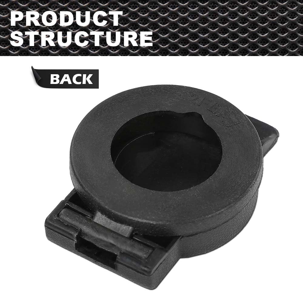 CNNELL Rear Bumper Spare Wheel Lock Cover Compatible with Ford F150 2004-2014 4L3Z-15402A36-AA