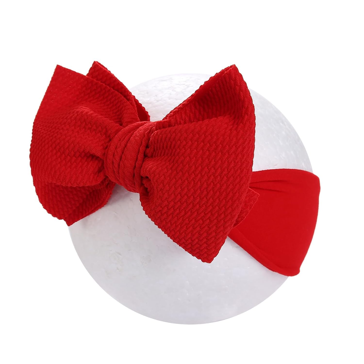 Große Schleifen für Babys, Mädchen, dehnbare Nylon-Stirnbänder, übergroße Haarschleifen, große Haarbänder, Haarschmuck für Neugeborene, Kleinkinder, Kinder