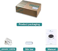 Vista 7 de LAB FISH Agitador Magnético de Laboratorio 2000 RPM Mezclador Magnético Capacidad Máxima de Agitar 3000ml Placa de Agitación con Barra de Agitación