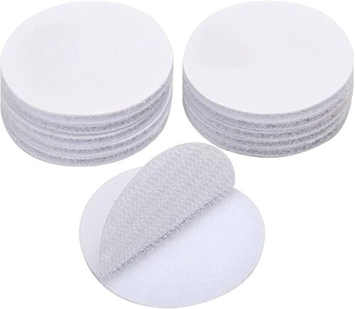 BRAVESHINE Cintas redondas adhesivas con adhesivo 36 piezas de sujetadores de gancho y bucle de resistencia industrial Cintas entrelazadas