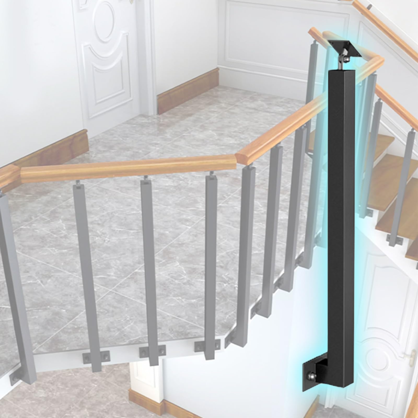 Poteaux de balustrade robustes pour éliminer le vide sur votre terrasse et escalier