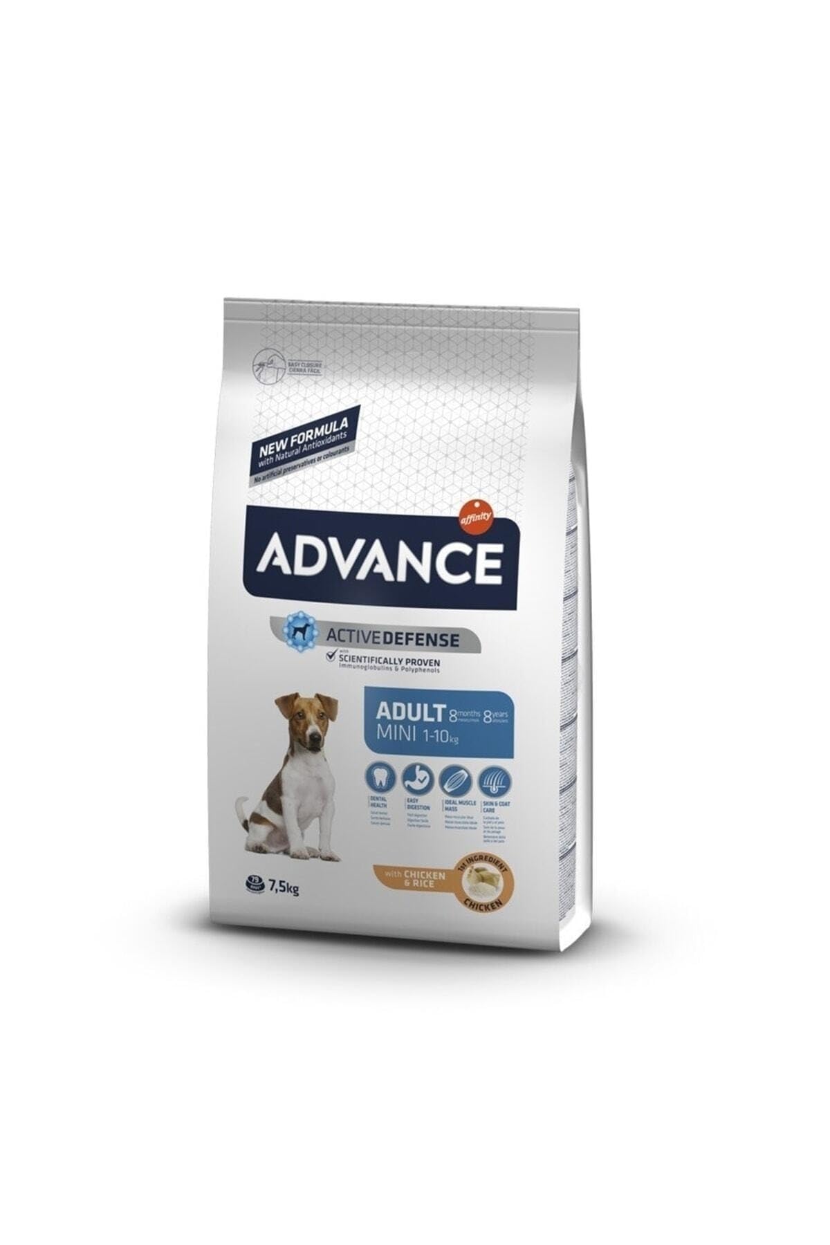 Advance Mini Adult Chicken, Pienso para Perros Adultos de Razas Pequeñas con Pollo, 7,5kg