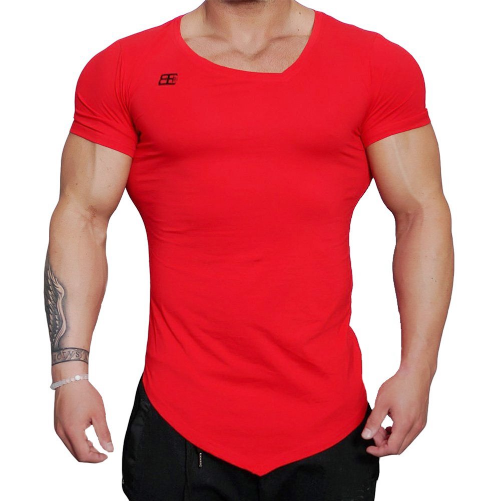 King Ma Men's Muscle Bodybuilding T 