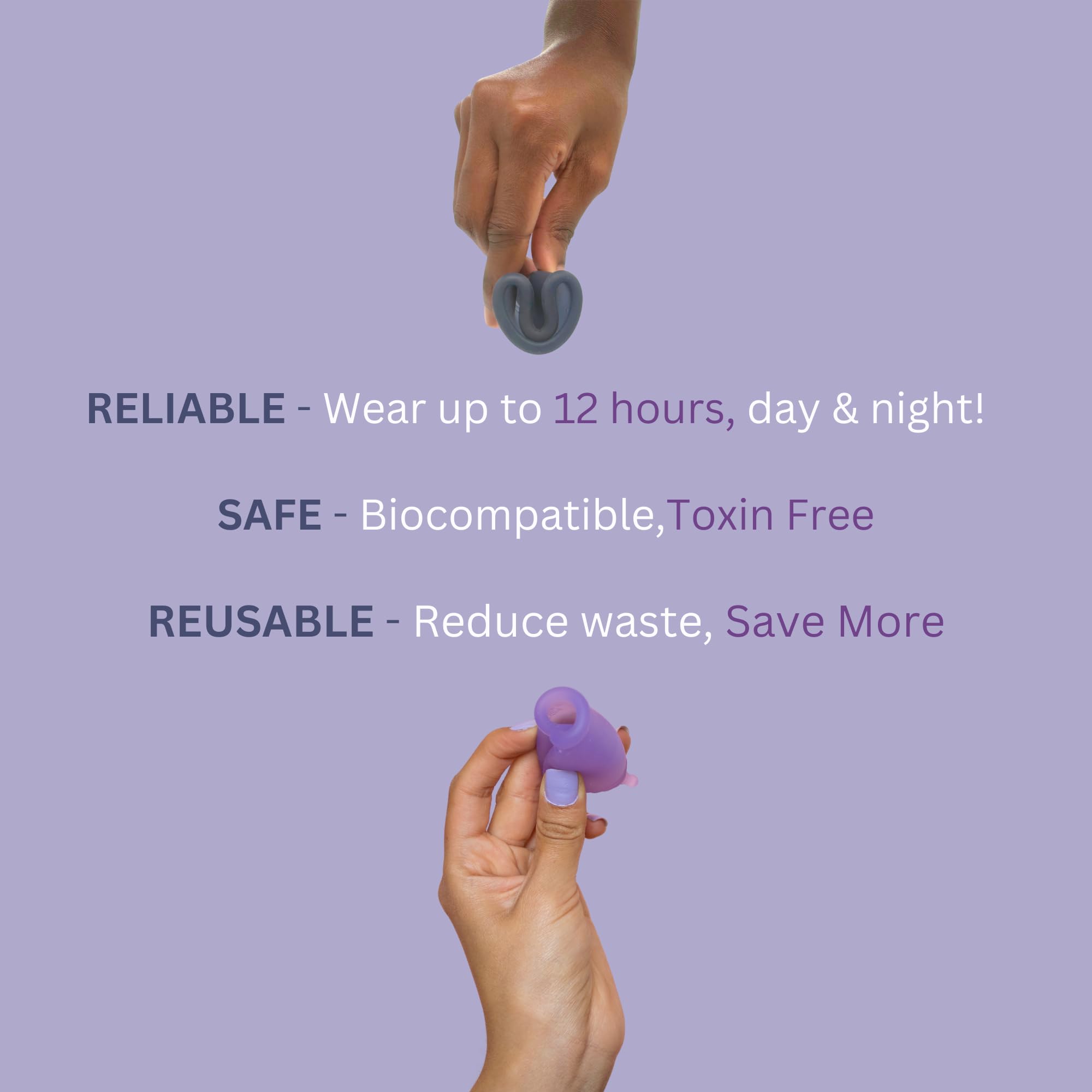 Disco menstrual, silicona suave, flexible y reutilizable de grado médico, uso durante 12 horas, muesca de extracción, dos tamaños, copa menstrual o alternativa al tampón