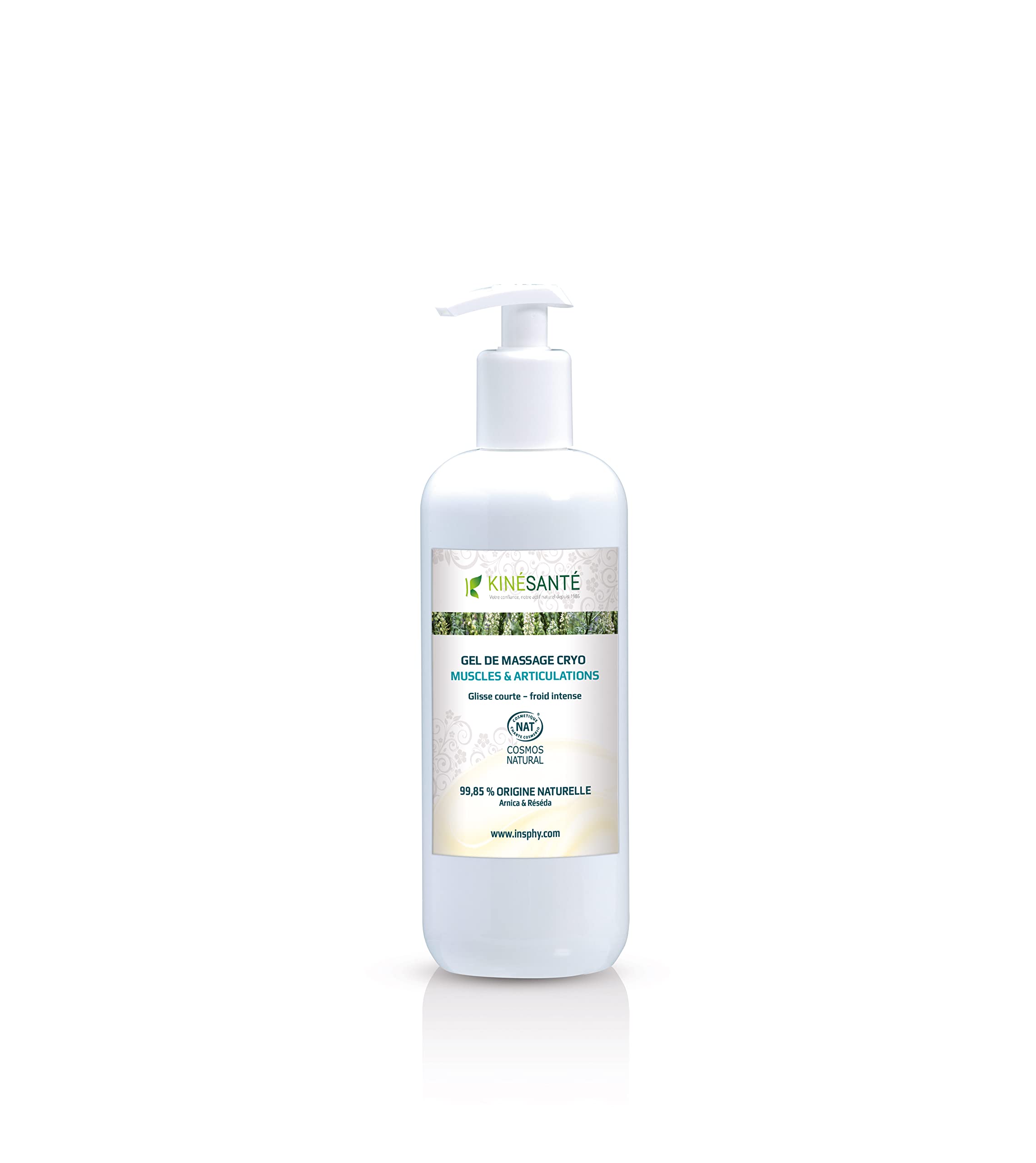 Gel Cryo Arnica 500 ml – Gel de Massage Effet Froid pour Muscles & Articulations – Arnica, Menthol, Camphre & Réséda – Après l'Effort – Fabriqué en France