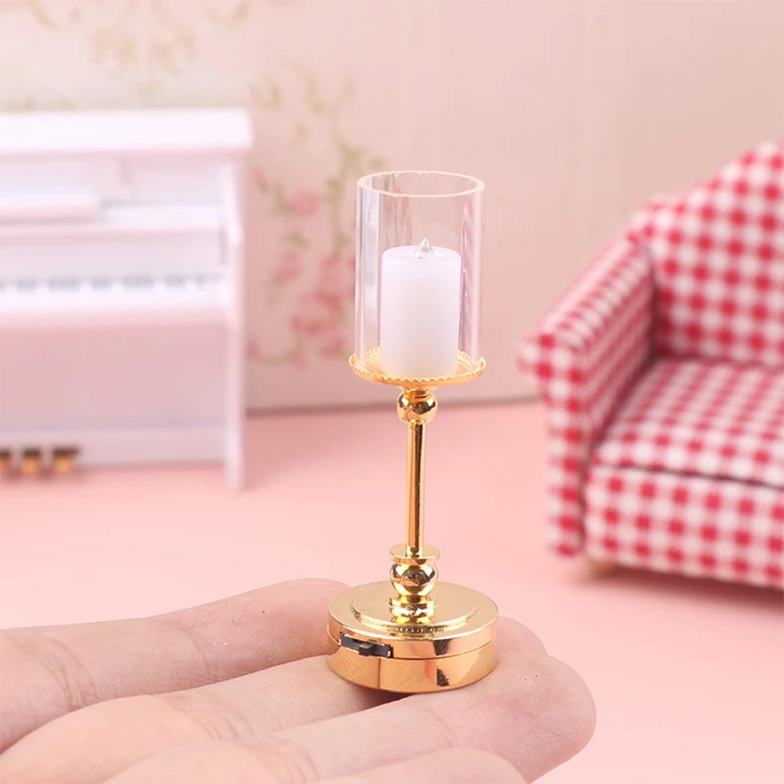 Amazon.co.jp: Ksikdeg ドールハウス ミニチュアテーブルランプセット