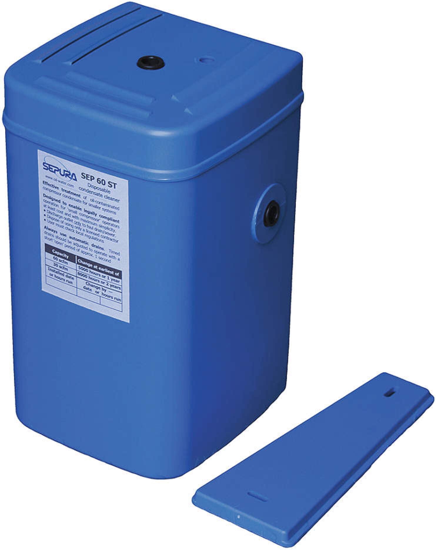 SEP60ST - NANO SEPURA Oil and Water Separator: 15 hp Max Air Compressor HP, 60 cfm, 1/4 in, PTC