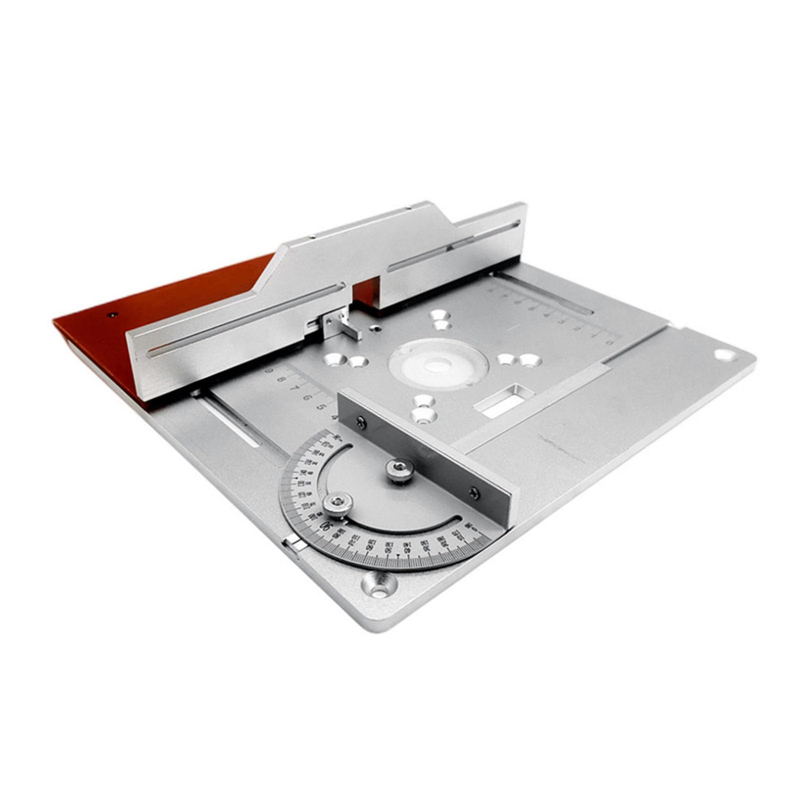 Mingzhe Set di Piastre per Fresatura in Alluminio di 3 Utensili Ausiliari Durevoli per Fresatura del Legno Progetti Lavorazione del Legno 9,6 X 9,4 Pollici (Set 3)