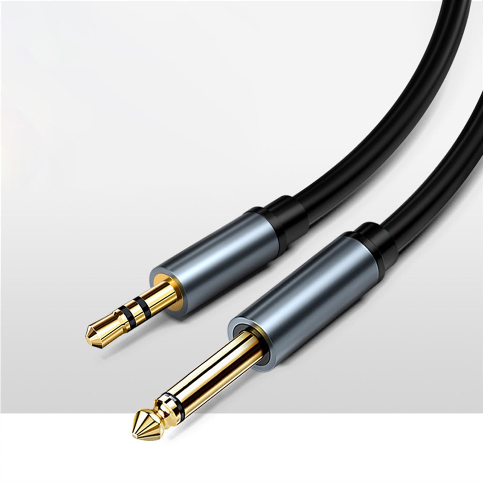 kabel audio do gitary 3,5 Do 6,5 Kabel Audio Gitara Elektryczna Pianino Elektryczny Wzmacniacz Głośnika Perkusyjnego (Color : 1 meter)