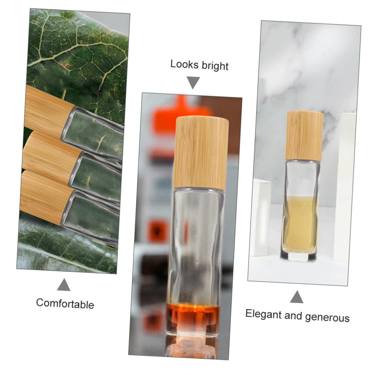 Healeved 30 Roll Flaschen Nachfüllbare Parfumflakons Kleine Ätherische Öle Behälter Transparent Reisegeeignet Design Praktisch Für Aromatherapie Und DIY Zufällige Zufällige Farbe
