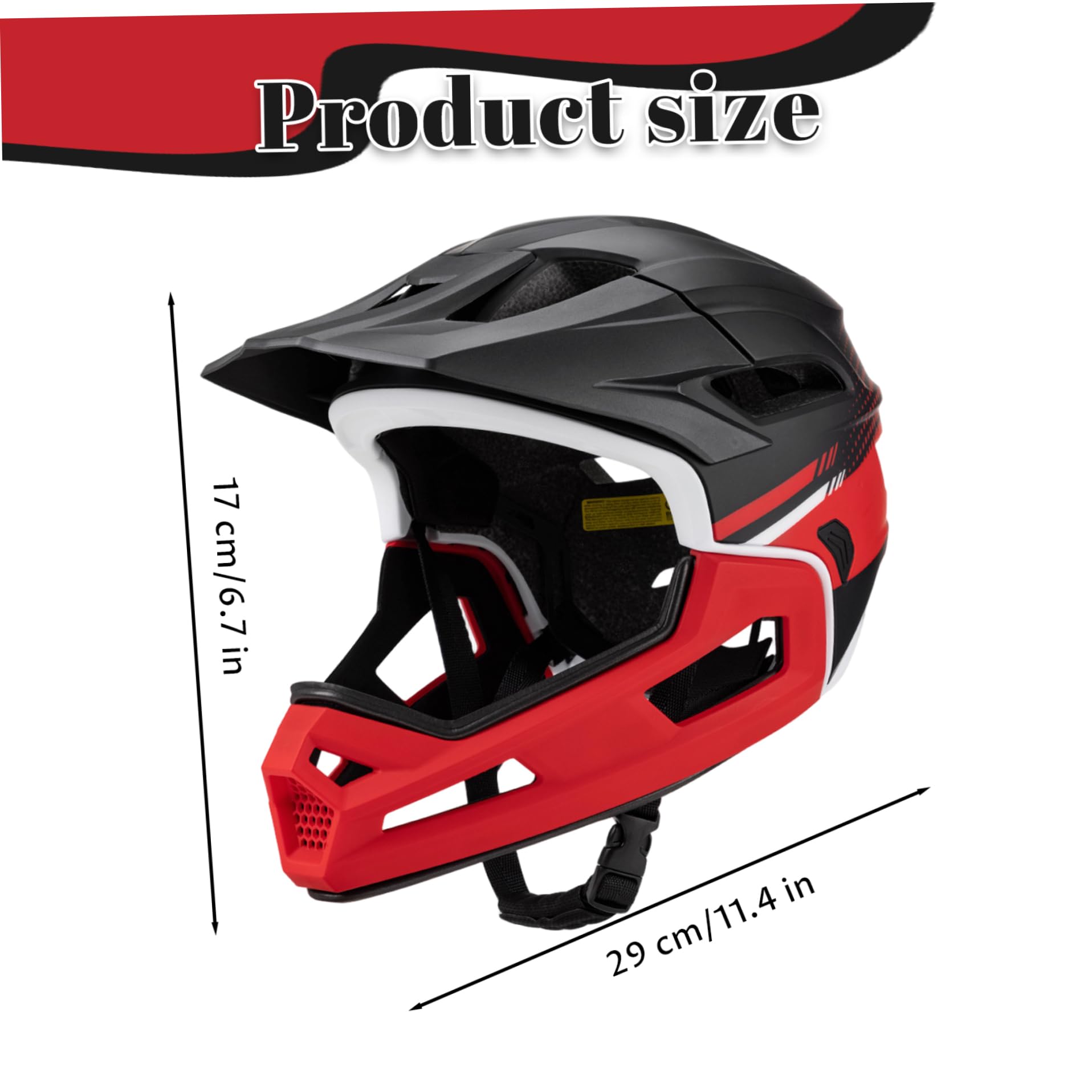 Mountainbike-Helm, Fahrradhelm für Erwachsene, Mountainbike-Vollgesichtshelm mit abnehmbarem Kinnschutz – belüftet, verstellbar, leicht, für Männer und Frauen