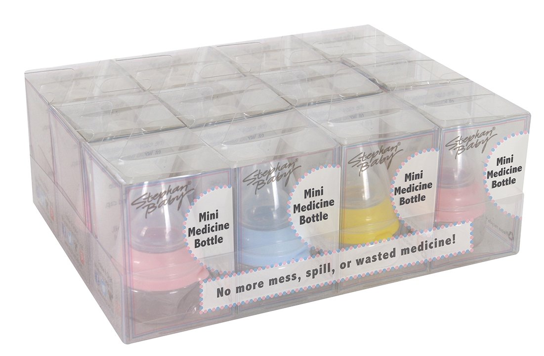 Stephan Baby Mother's Little Helpers Boy Girl Mini Medicine Bottles (Pink)