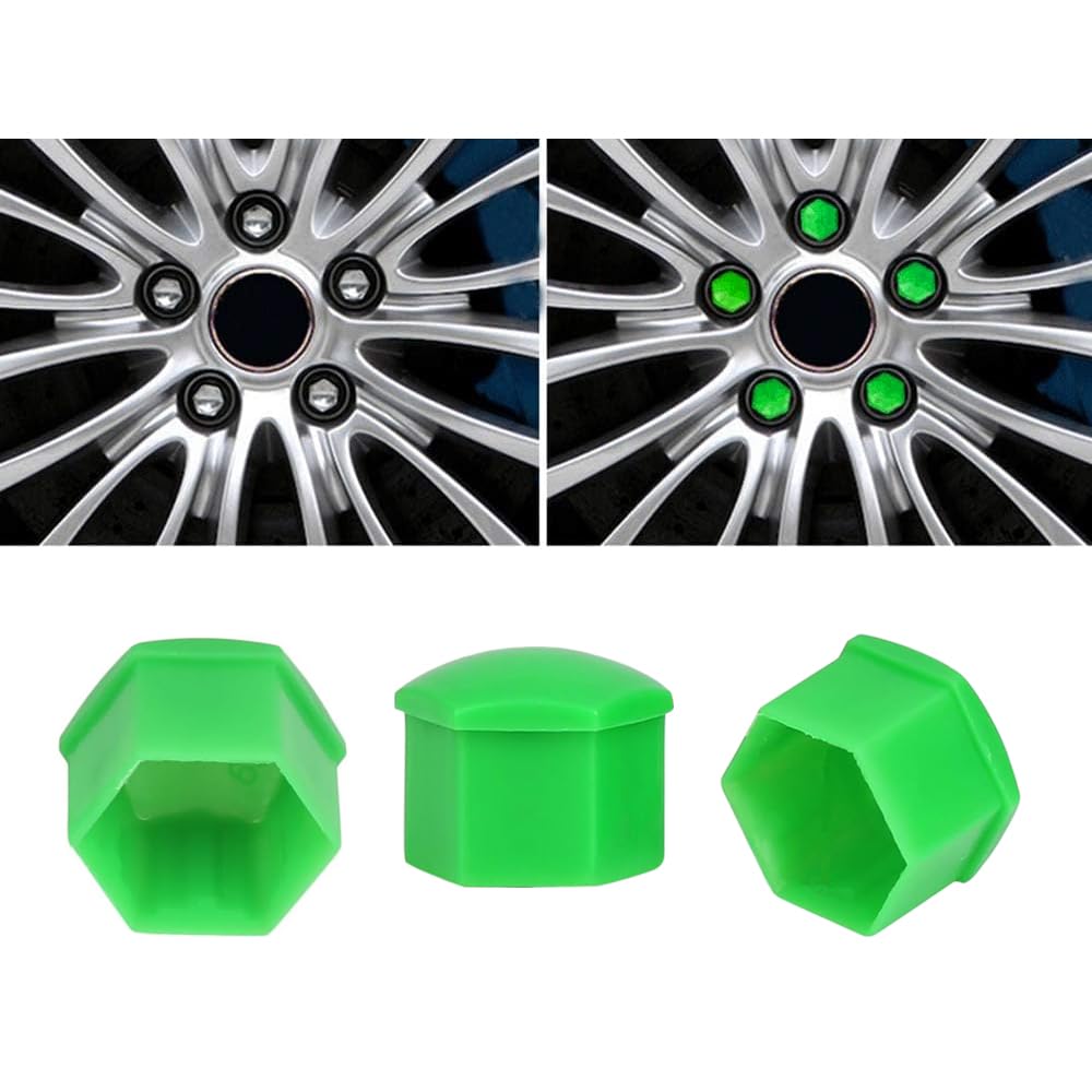 Lot De 20 Cache-écrous Universels 19 Mm Avec Outil De Retrait - Protection Anti-rouille Et Embellissement Pour Jantes De Voiture - 7