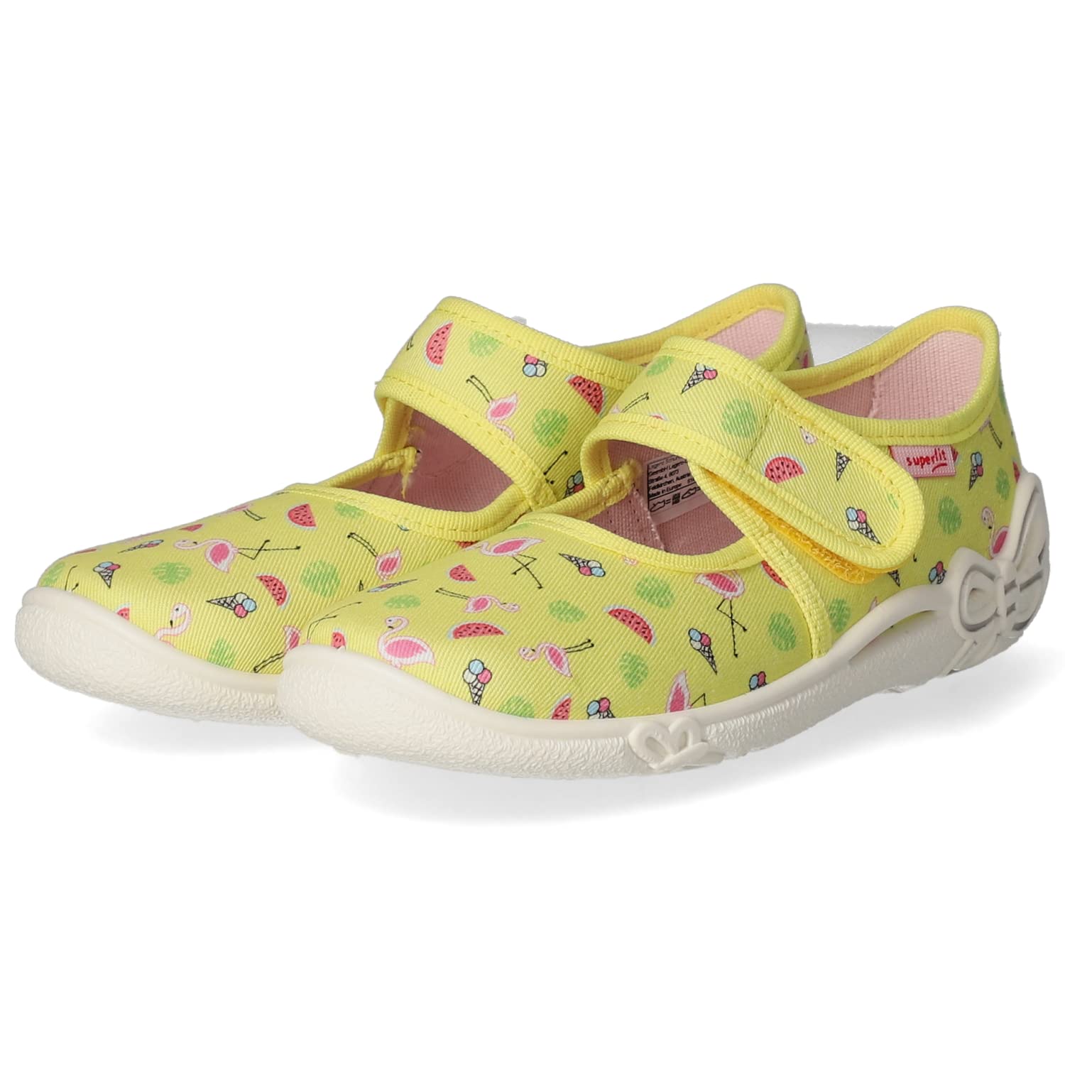 Superfit Mädchen Belinda Low Top Hausschuhe, Wasserkombi, 45.5 EU Child, Gelb mehrfarbig 6020, 31 EU