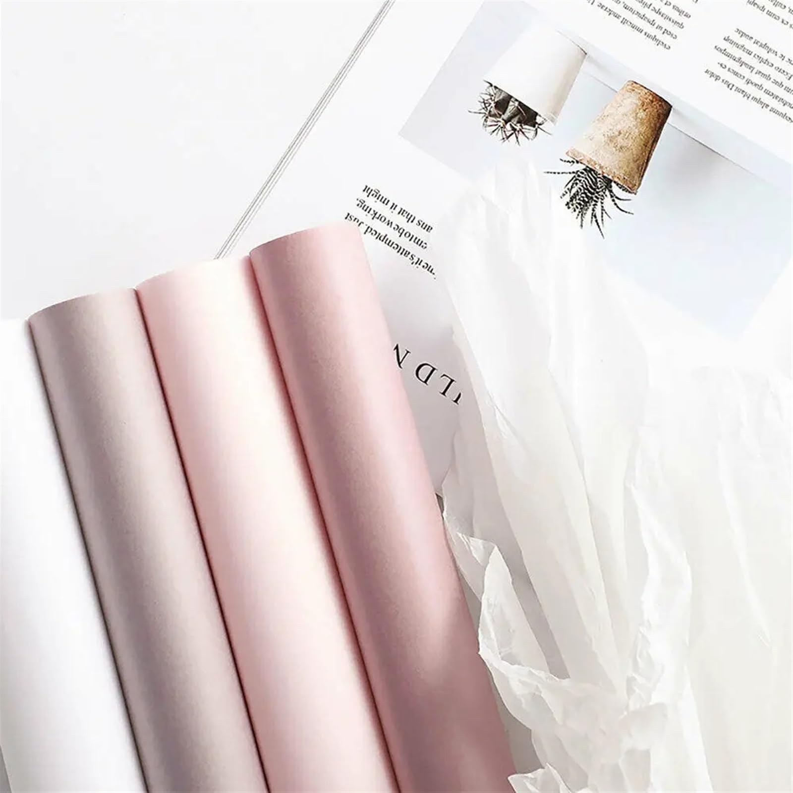 Papier De Soie 5 Feuilles 50 X 70 Cm - Flou Bleu Et Violet